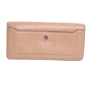 Marc Jacobs Beige Open Face Leather Wallet